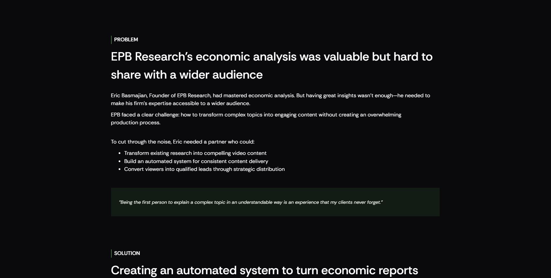 tranches section website